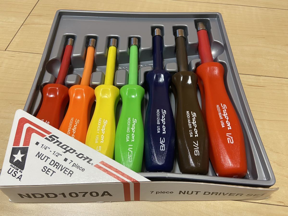 希少】スナップオン Snap-on ナットドライバーセット インチ 7本セット