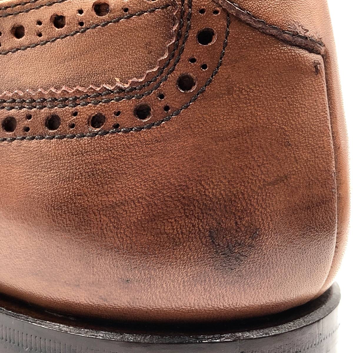即決 SCOTCH GRAIN スコッチグレイン 25.5cm 0110 メンズ レザーシューズ ストレートチップ 茶 ブラウン 革靴 皮靴 ビジネスシューズ