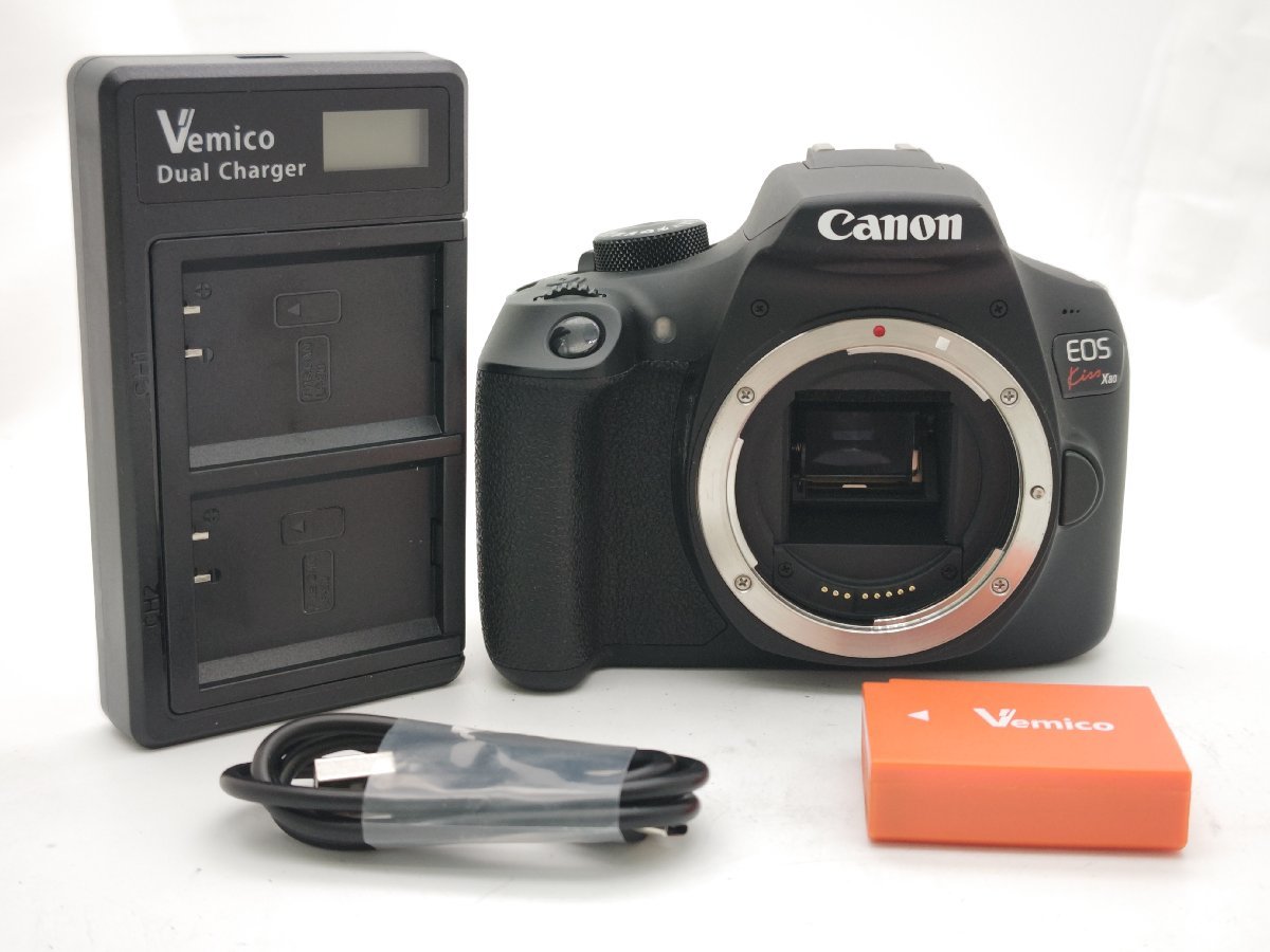 即発送可能】 X80 Kiss EOS Canon キャノン 付 充電器 新調互換性電池
