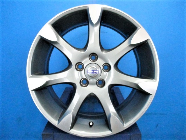 S166 ボルボ VOLVO V70 純正 18X8J +55 5H 108 ハブ径 63.5ｍｍ シルバー/ポリッシュ 4本 中古 V40 V50 V60 S40 S60 S80_画像2