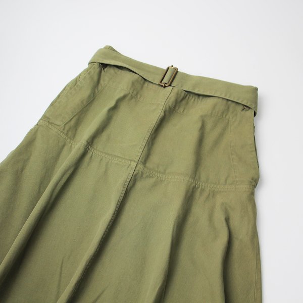 アッシュペーフランス購入 JW ANDERSON JWアンダーソン コットン fold front army skirt アーミースカート 36/カーキ【2400013384292】