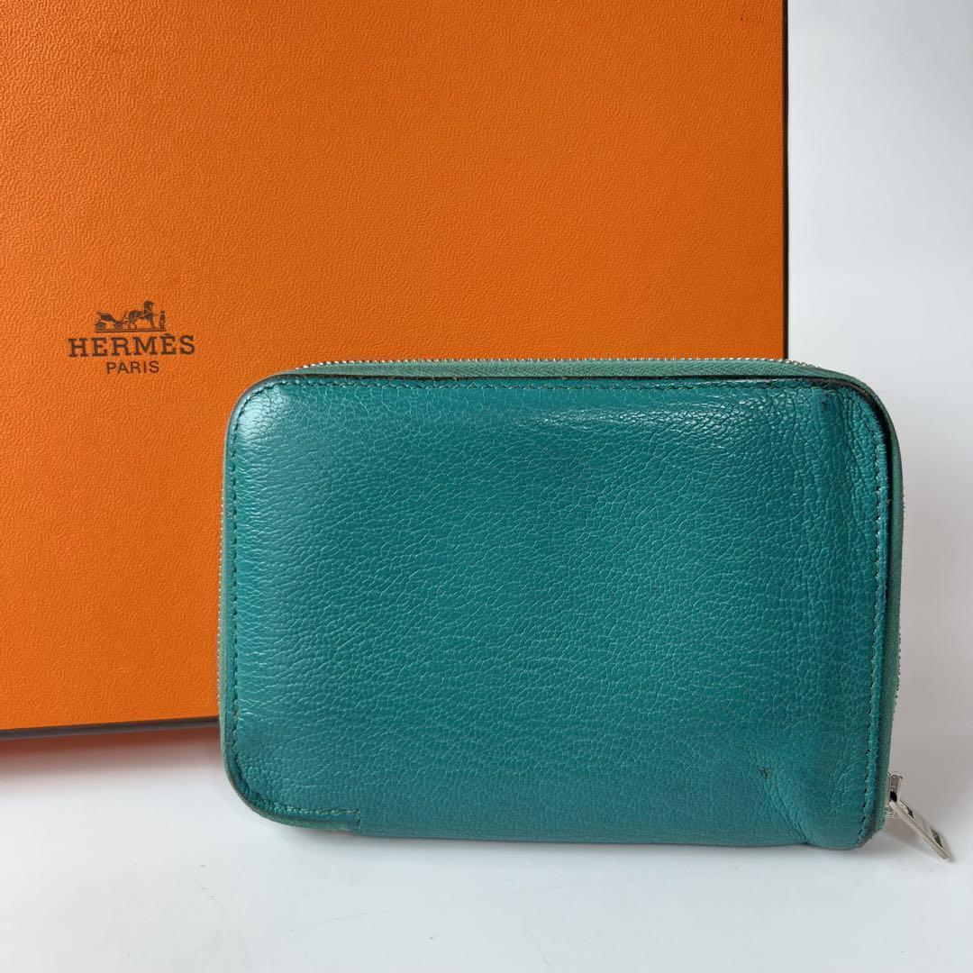 エルメス HERMES 折り財布 ミニ財布 アザップ バーチカル X刻印-
