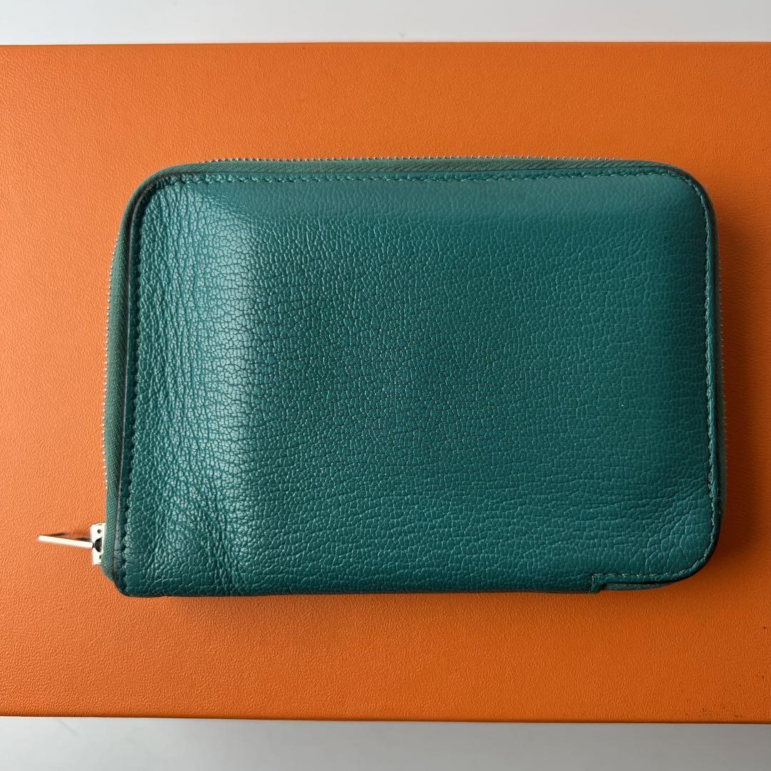 エルメス HERMES 折り財布 ミニ財布 アザップ バーチカル X刻印-