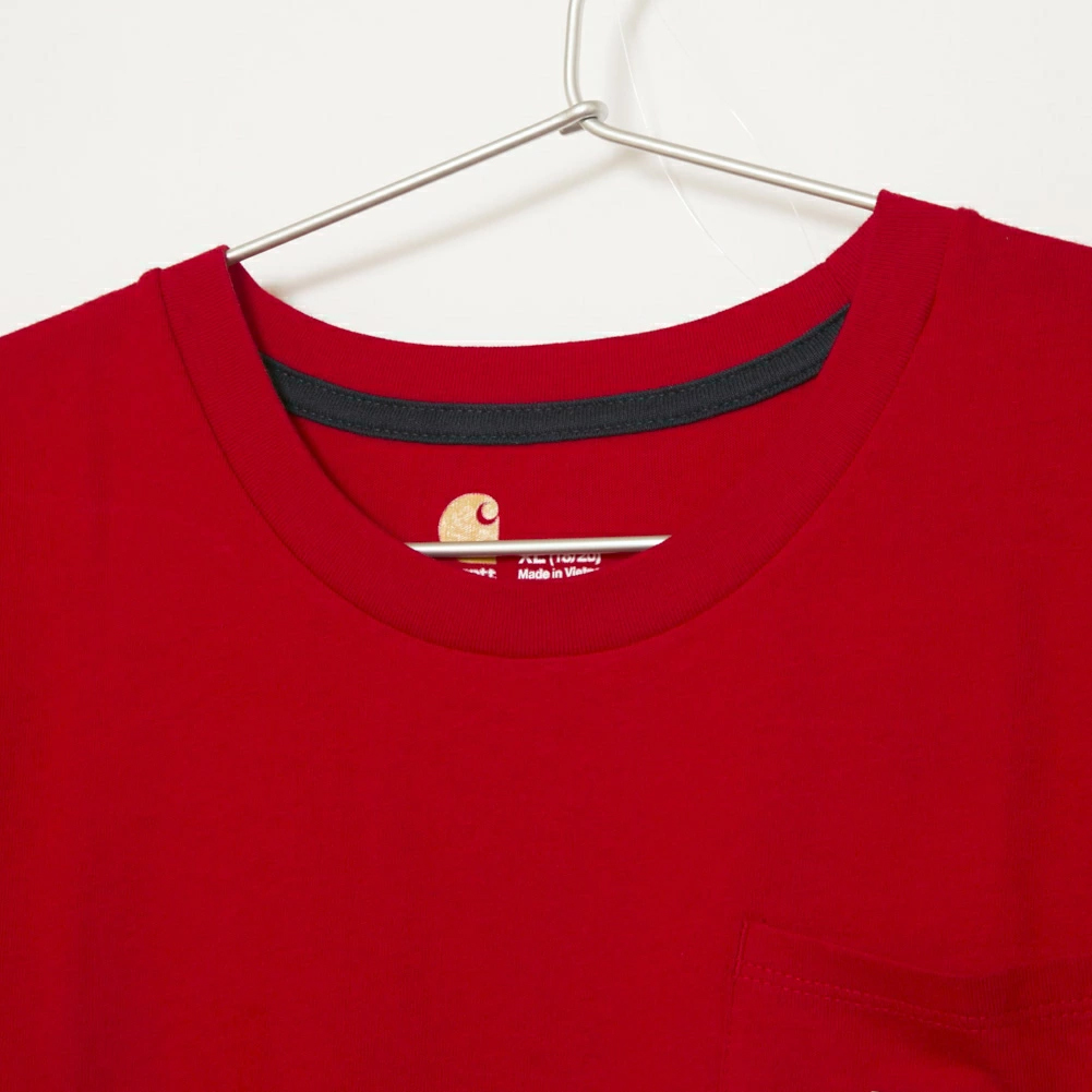 【新品】CARHARTT カーハート グラフィックポケットTシャツ レッド 5.3オンス メンズMサイズ相当(ボーイズXLサイズ)の画像3