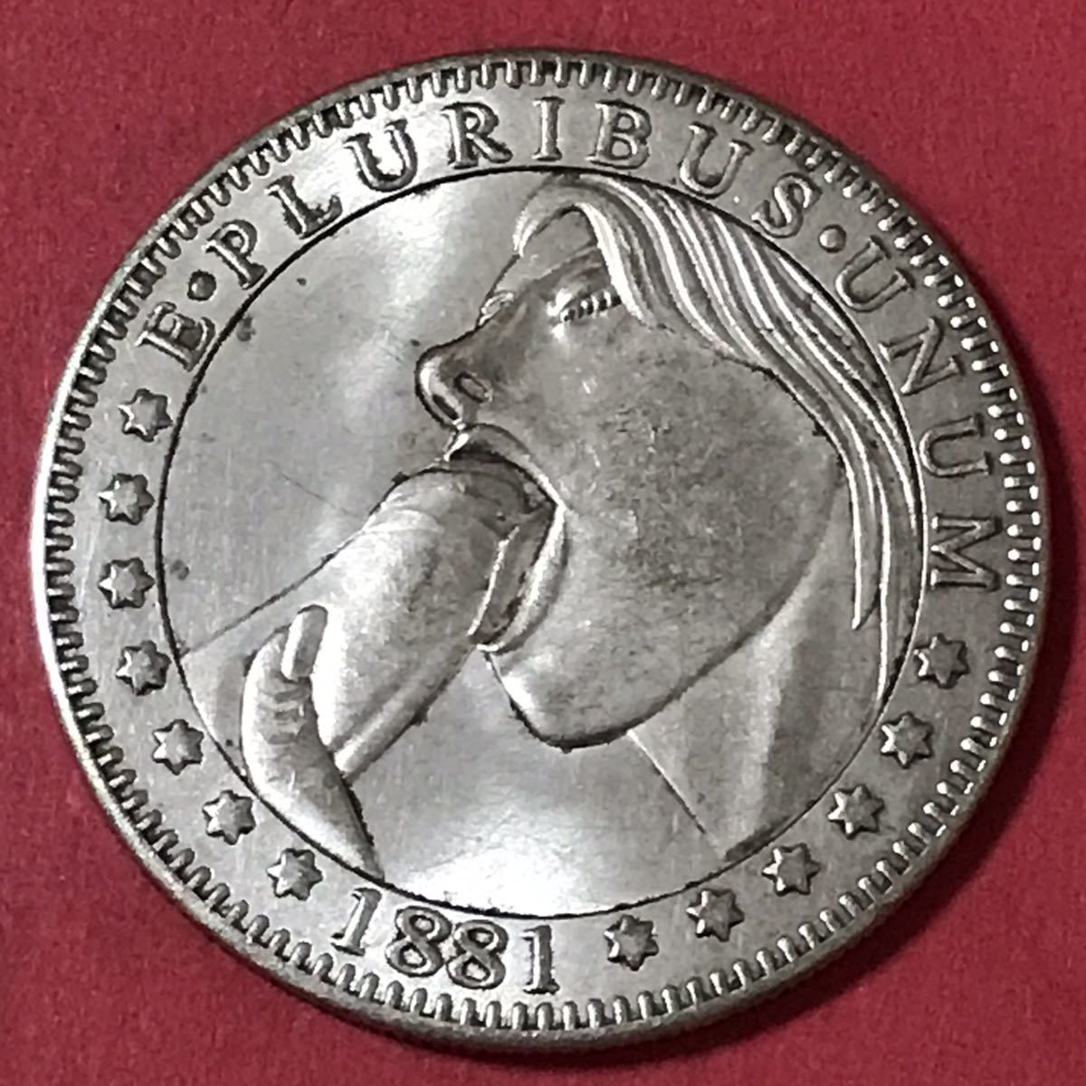 銀貨 1ドル モルガン アメリカ 古錢 一円銀貨 硬貨 貿易銀 古銭 大型銀貨 の画像1