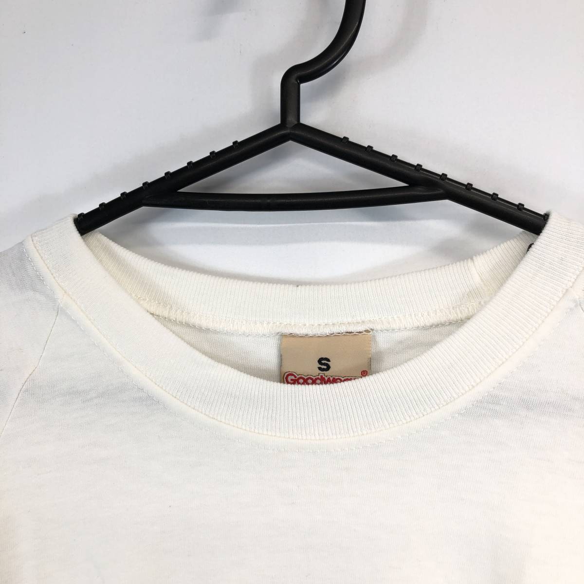 USA製 グッドウェア Goodwear 半袖Tシャツ ホワイト コットン 50% バンブー 50% Sサイズの画像2