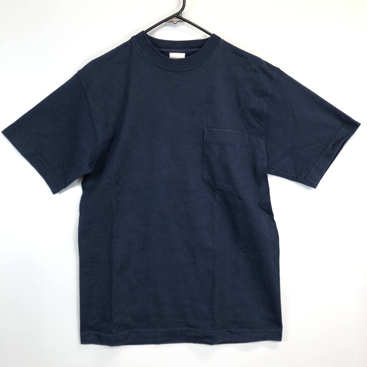 USA製 キャンバー CAMBER ポケットTシャツ ダークネイビー Sサイズ コットン100_画像1