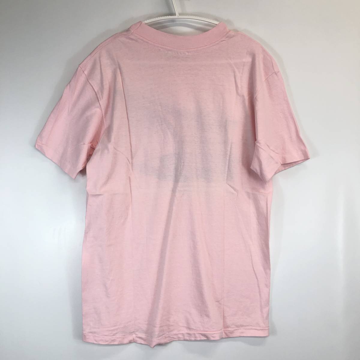 80s USA製 HANES ヘインズ 半袖Tシャツ Mサイズ 薄ピンク ハワイ HAWAII_画像6