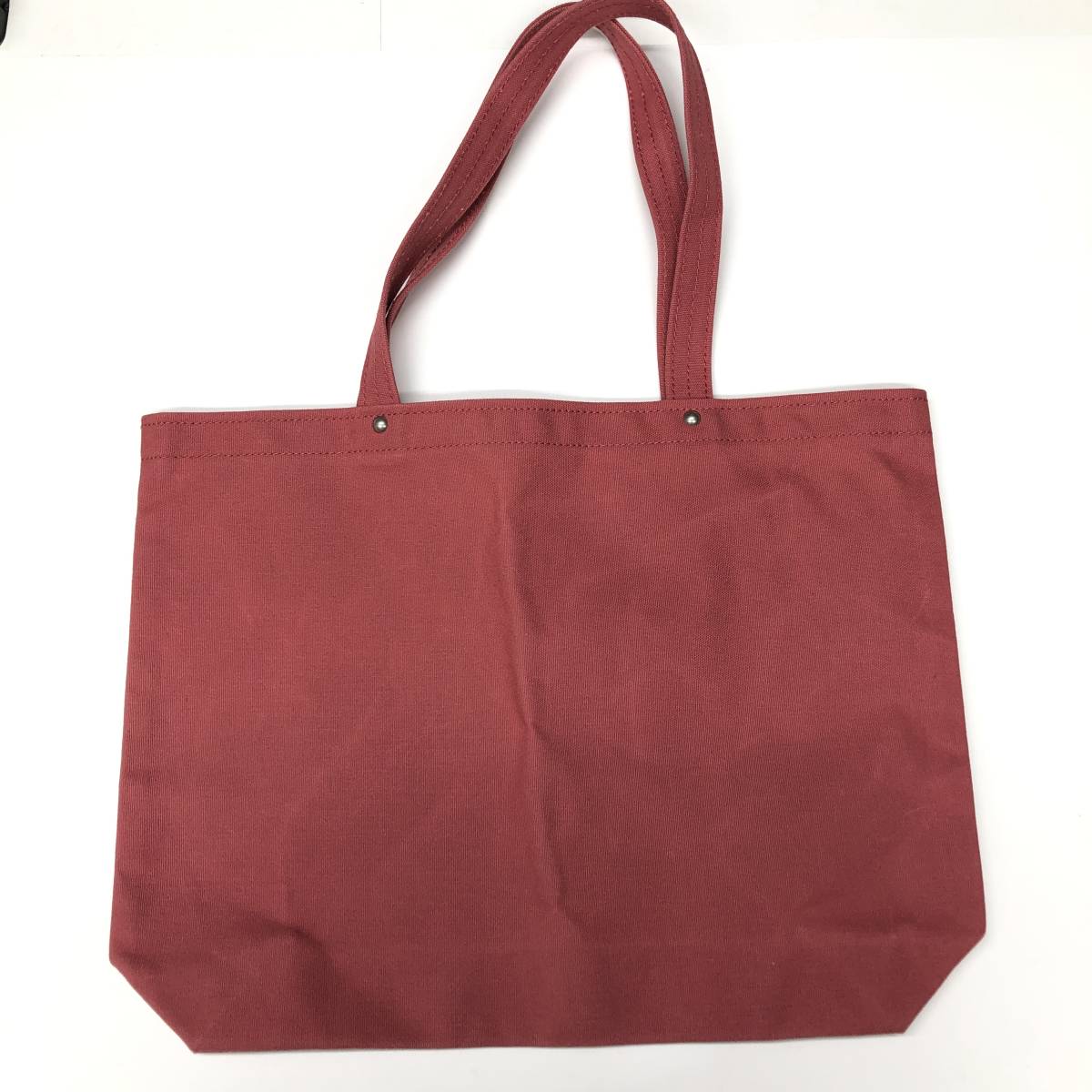  confidence Saburou canvas tote bag red beautiful goods pocket less 
