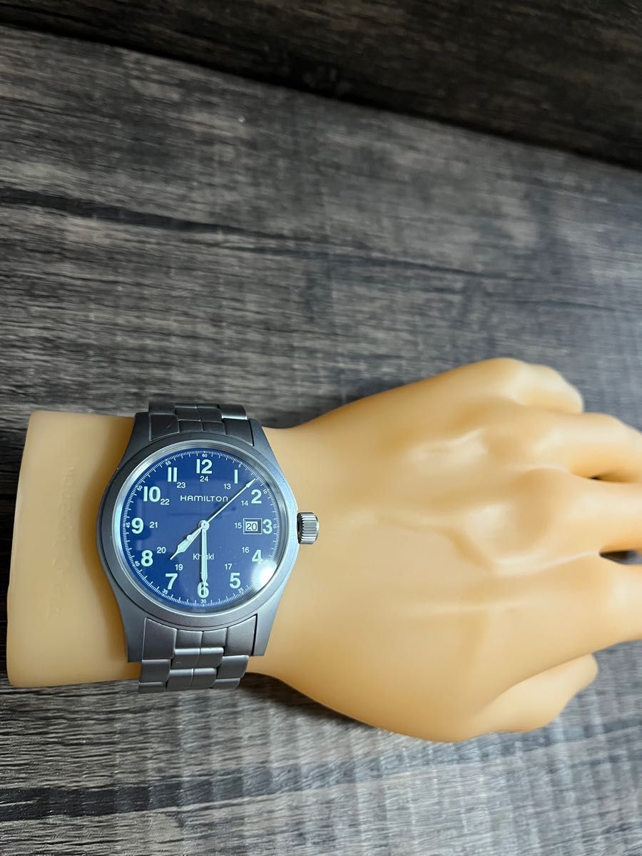 HAMILTON Khaki ハミルトン カーキ 青文字盤 メンズ腕時計