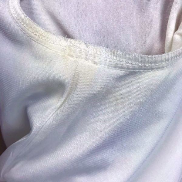 ■ Harrods ハロッズ ベロア トップス ニット オフホワイト 飾りボタン サイズ不明 日本製 レディース ｃ1229 K39_画像6
