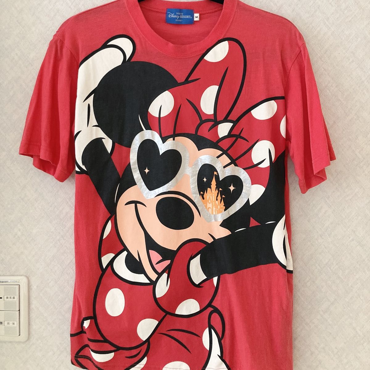 ディズニー 半袖Tシャツ ミニーマウス Disney 東京ディズニーリゾート レッド Tシャツ Ｍサイズ ディズニーTシャツ