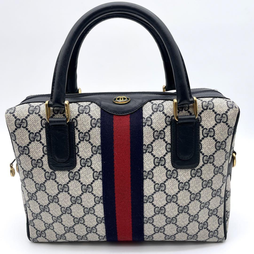1円《美品》GUCCI グッチ ハンドバッグ シェリーライン GGスプリーム