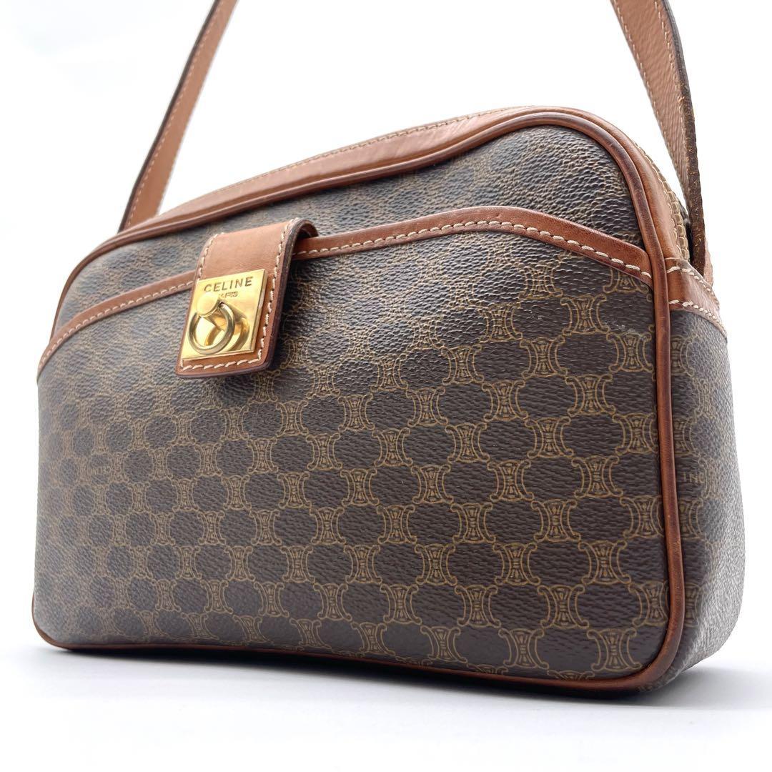 1円《極美品》CELINE セリーヌ ショルダーバッグ ガンチーニ金具