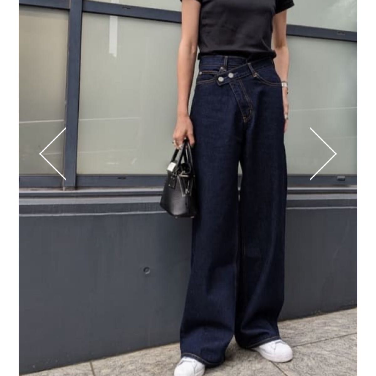 MOUSSY CROSS WAIST WIDE STRAIGHT ワイドデニム　新品タグ付き　マウジー今季新作完売品