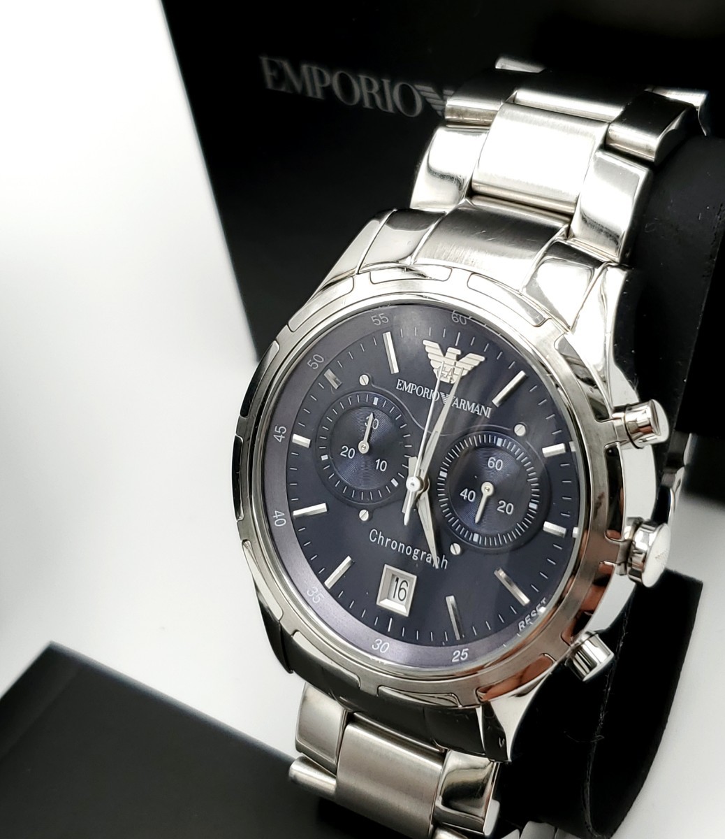 美品 エンポリオアルマーニ AR0583 メンズ腕時計