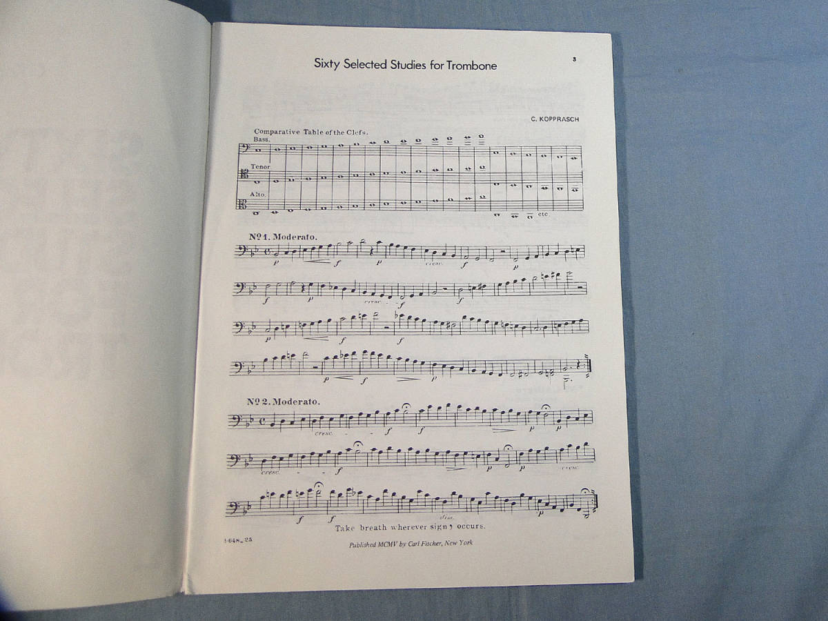 o) textbook trombone SIXTY SELECTED STUDIES FOR TROMBONE 1 volume [1]8458
