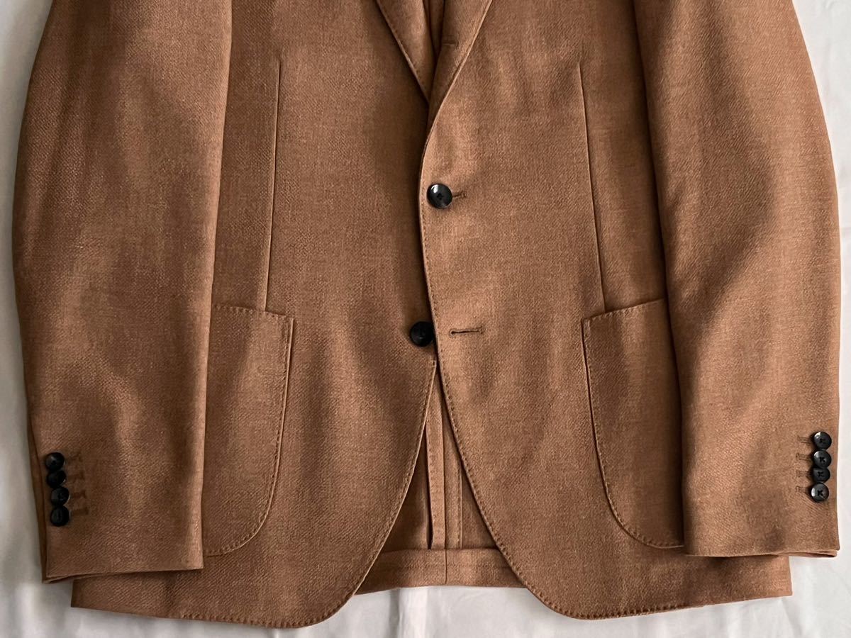 LARDINI 近年ロゴ ラルディーニ サイズ 48 M～L テーラードジャケット ブラウン系 ウール 100% イタリア製 