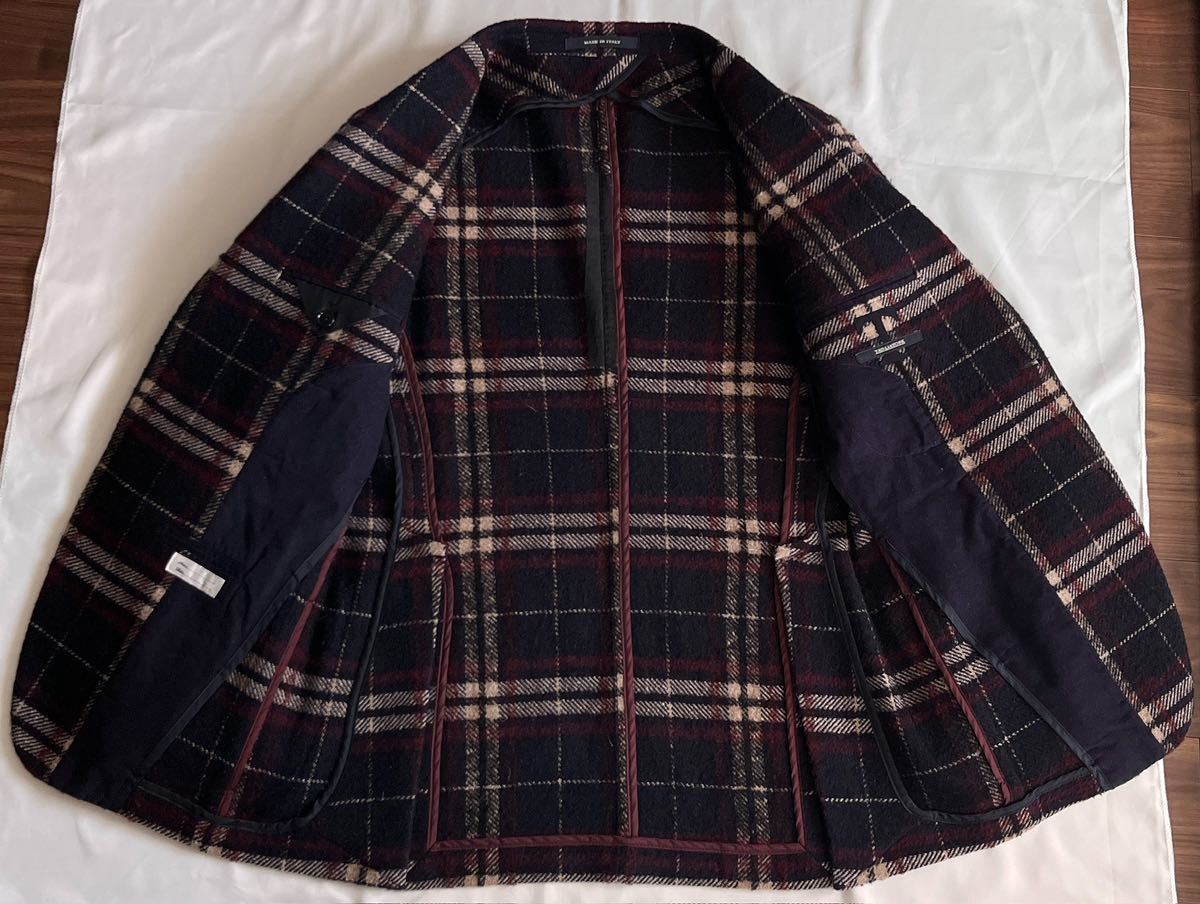 タリアトーレ ネイビーえんじアイボリー系 TAGLIATORE サイズ 46 S〜M