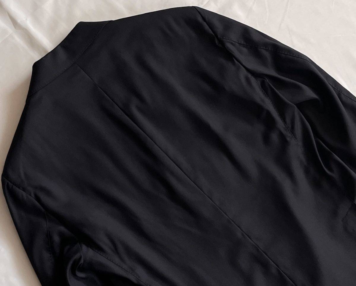 LARDINI 近年ロゴ ラルディーニ サイズ 46 S〜M テーラードジャケット ダークネイビー系 ウール イタリア製_画像9