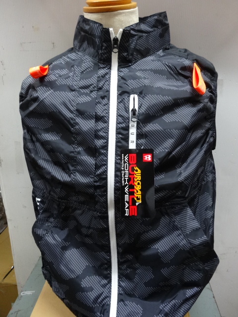 バートルAC2014 空調服ベスト カモブラック M寸 2500円