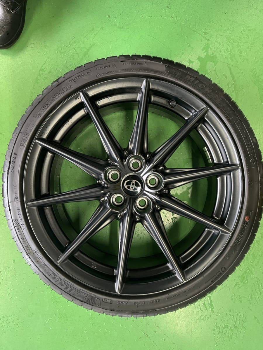 美品 GR86純正ホイール タイヤ4本セット 18インチ7.5J 48 215/40R18 美品 GR86純正ホイール タイヤ4本セット 18インチ7.5J 48 215/40R18