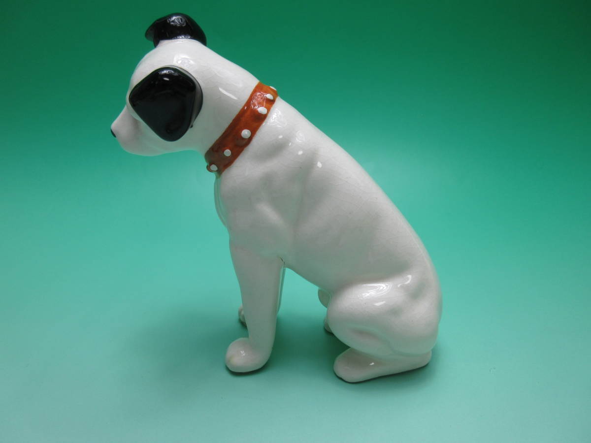 A385 ☆ ビクター犬 ニッパー 陶器製 置物 フィギュリン 高さ 約１４cm ☆の画像4