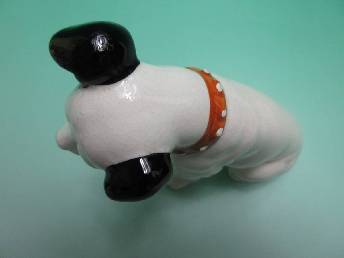 A385 ☆ ビクター犬 ニッパー 陶器製 置物 フィギュリン 高さ 約１４cm ☆の画像8