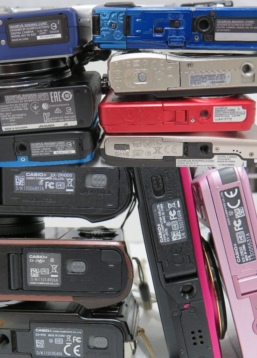 ◎100☆ジャンク デジカメ デジタルカメラ OLYMPUS Casio 富士フィルム