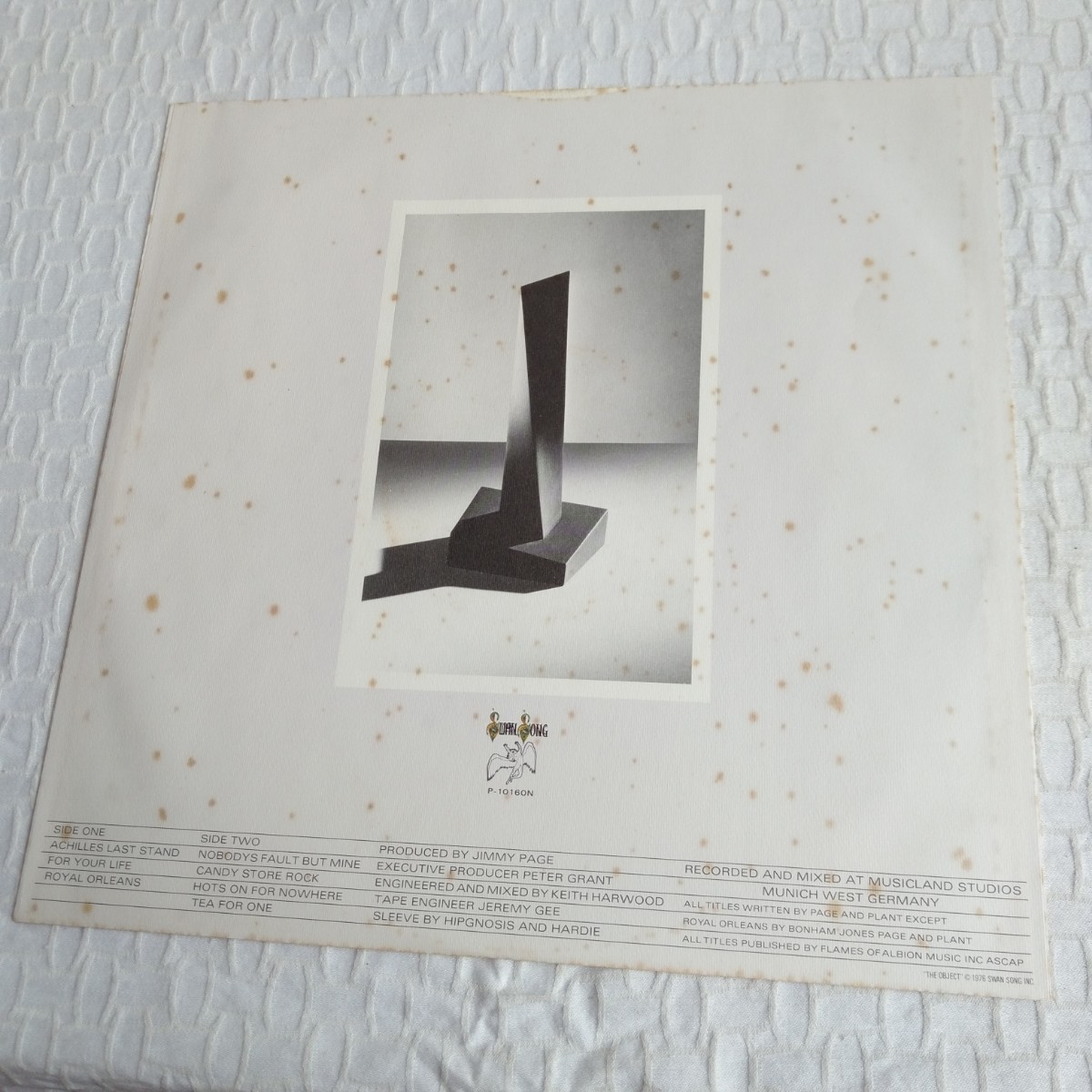 や112　 LED ZEPPELIN　PRESENCE　プレゼンツ　レッド・ツェッペリン レコード LP EP 何枚でも送料一律1,000円 再生未確認_画像10