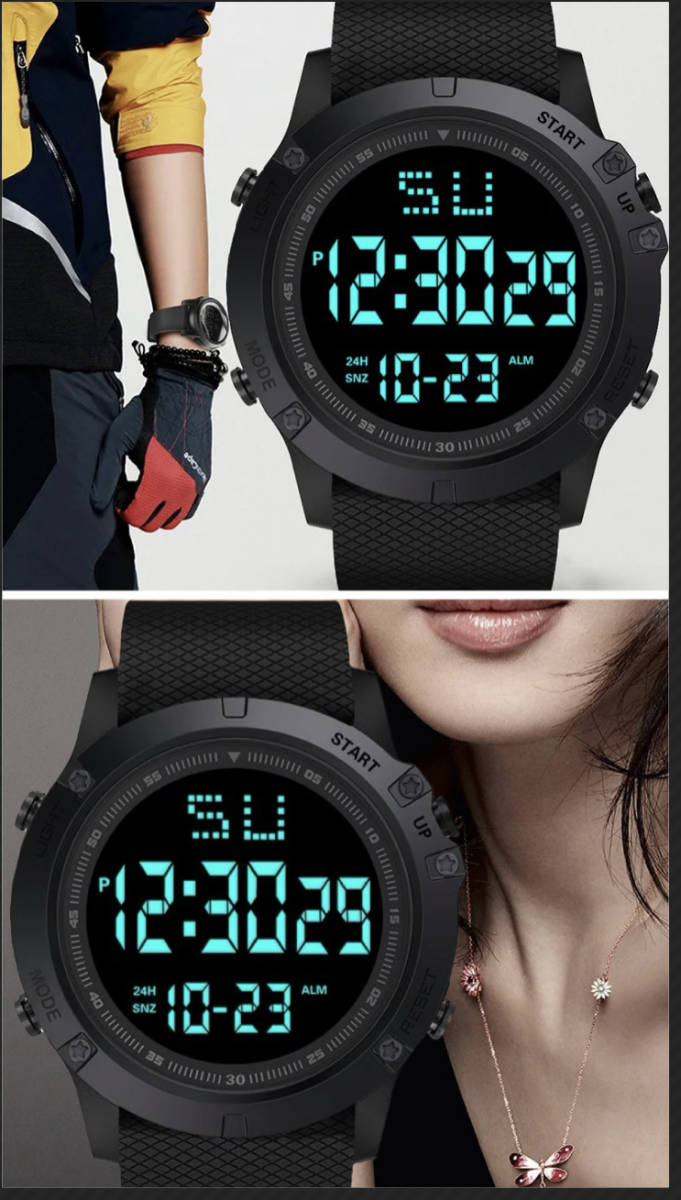  wristwatch digital wristwatch sport wristwatch clock digital type LED digital bicycle sport outdoor camp running 2