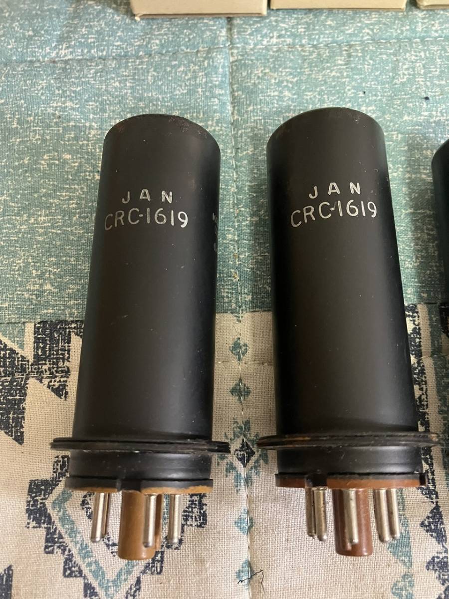 Sản phẩm 1円 希少 レア RCA JAN CRC 1619 真空管 3本 まとめ 元箱付