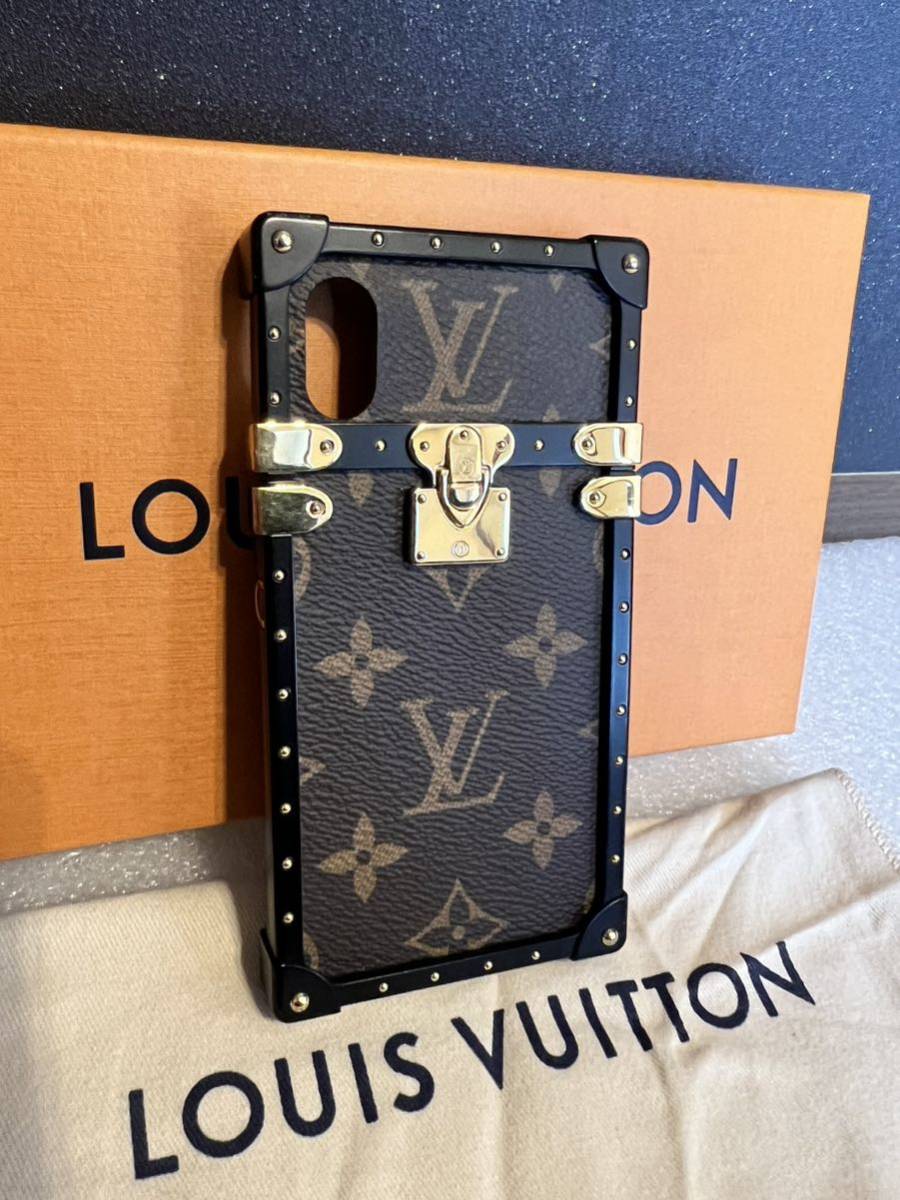 美品 LOUIS VUITTON ヴィトン アイトランク iPhone X XS モノグラム 