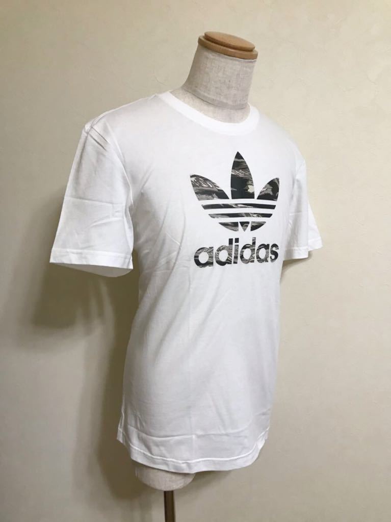 【新品】 adidas originals CAMO TREFOIL TEE アディダス オリジナルス カモフラージュ トレフォイル Tシャツ サイズXO 半袖 白 GH7805_画像8