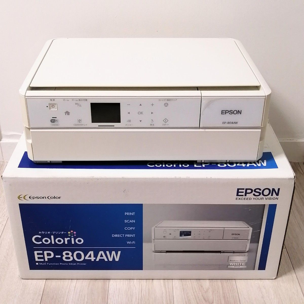 訳あり EPSON エプソン EP-804AW カラリオ インクジェット 複合機 プリンター エラー表示あり ジャンク 説明文必読