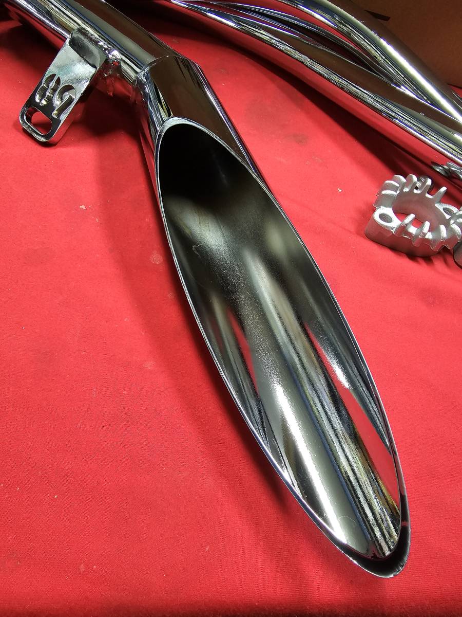 三協オート 68サイクロン マフラー メッキ 八木スペシャル改 新品 八木