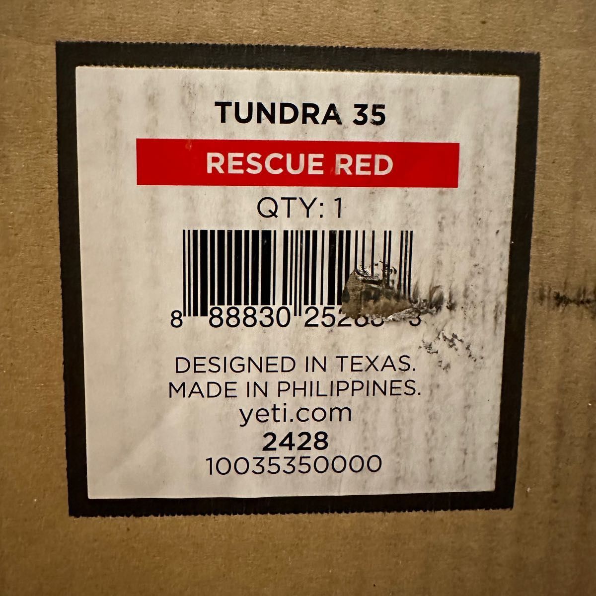 新品・未使用】YETI Tundra35 イエティ タンドラ35 レスキューレッド