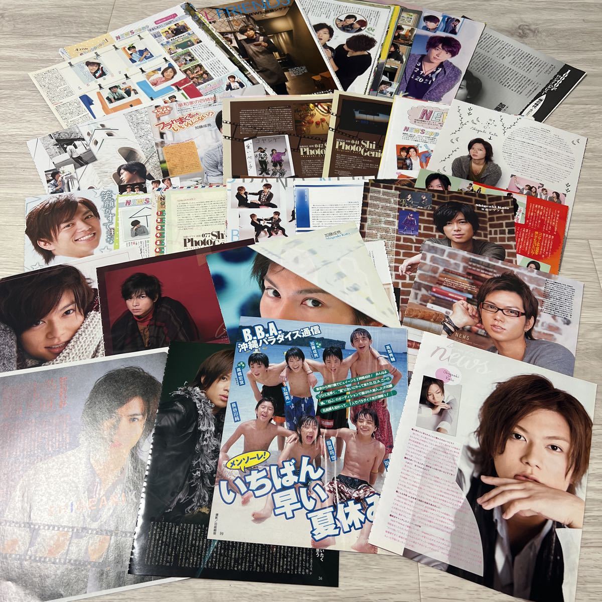 Shiraaki Kato 2 Cuts 66p News Johnny's Magazine Myojo Popolo Potato Duet подмигивает
