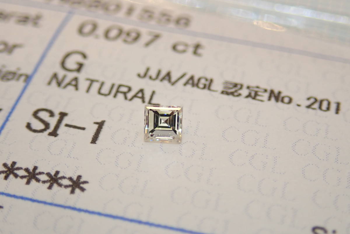 ■ダイヤモンド 0.097ct G SI-1 中央宝石研究所 ソーティング RCT■ダイヤ ルース■Diamond■_画像2