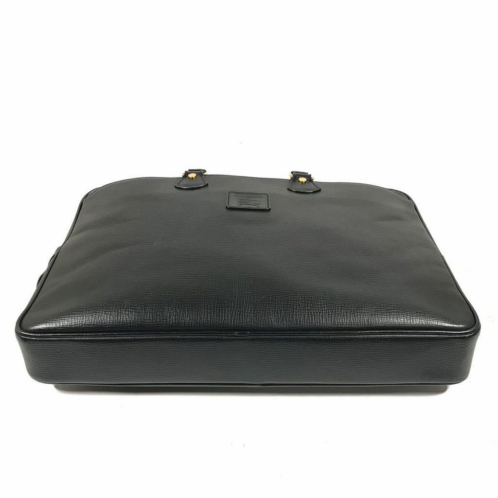 [ Burberry ] подлинный товар Burberrys портфель чёрный цвет серия портфель дипломат для документов натуральная кожа мужской мужской 
