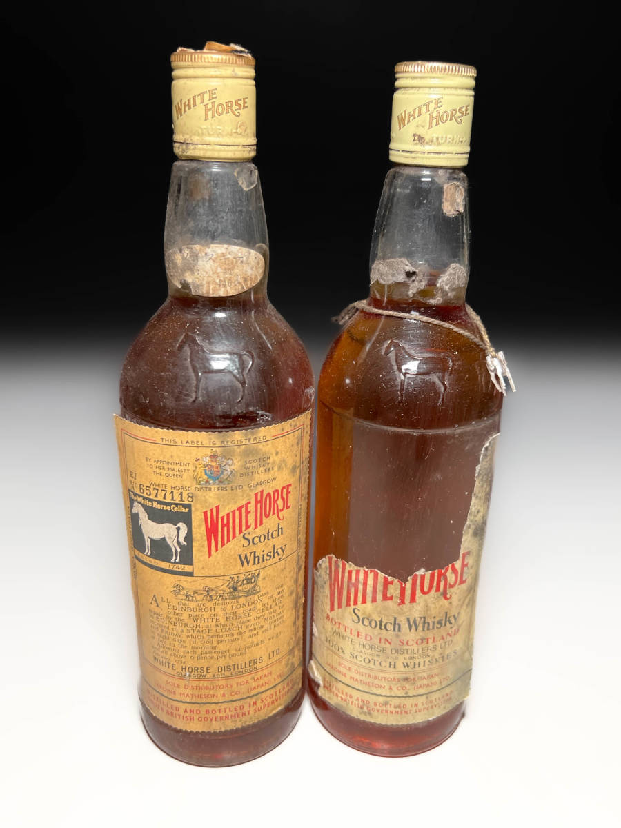 □1970年代古いホワイトホース WHITE HORSE スコッチウイスキー Scotch