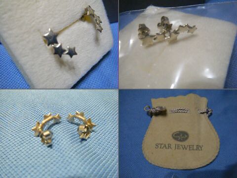 * Star Jewelry 3 ream. star * design earrings * wonderful!