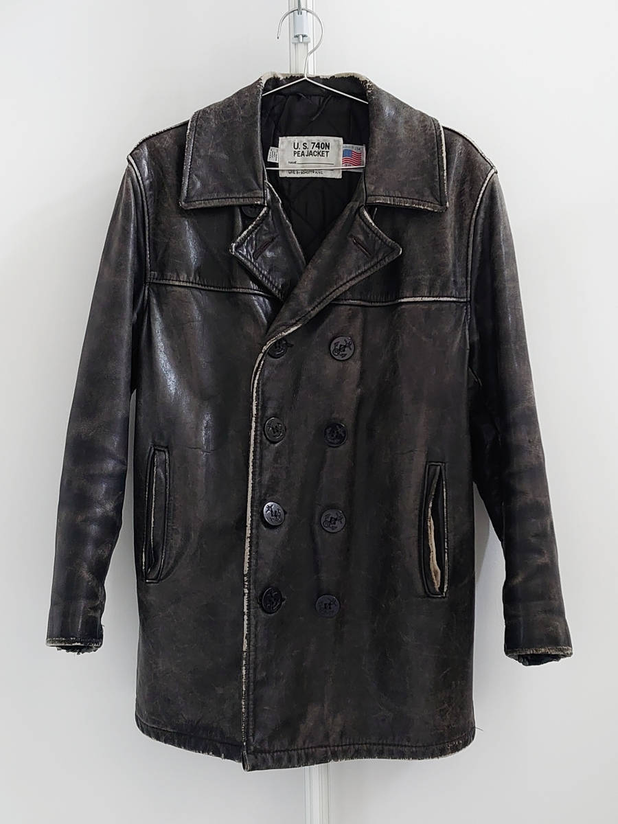 驚きの値段で】 N.Y.C. ダメージド】Schott / 【ヴィンテージ ショット
