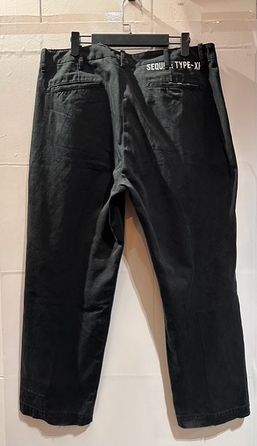 SEQUEL 23ss CHINO PANTS(TYPE-XF) Size-L SQ-23SS-PT-03si-k L повреждение обработка брюки-чинос 