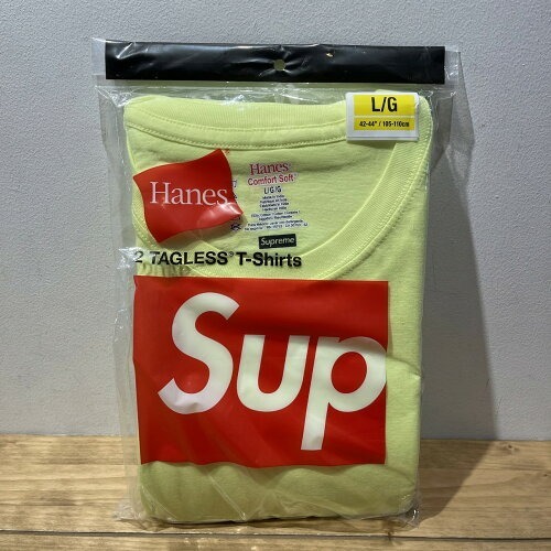 SUPREME 23ss Hanes 2 Tagless T-SHIRTS (2-Pack) Lサイズ シュプリーム ヘインズ タグレス 半袖 Tシャツ 2枚セット_画像1