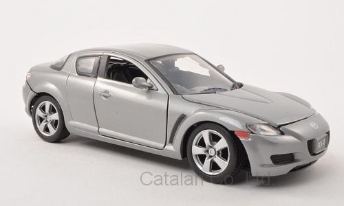 1/24 マツダ RX8 Mazda RX-8 metalic grey シルバー RHD Motormax 梱包