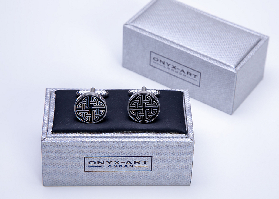 ★カフスボタン ONYX-ART LONDON CK1012 CELTIC KNOT CUFFS　ケルトの結び目・・・♬〜_画像5