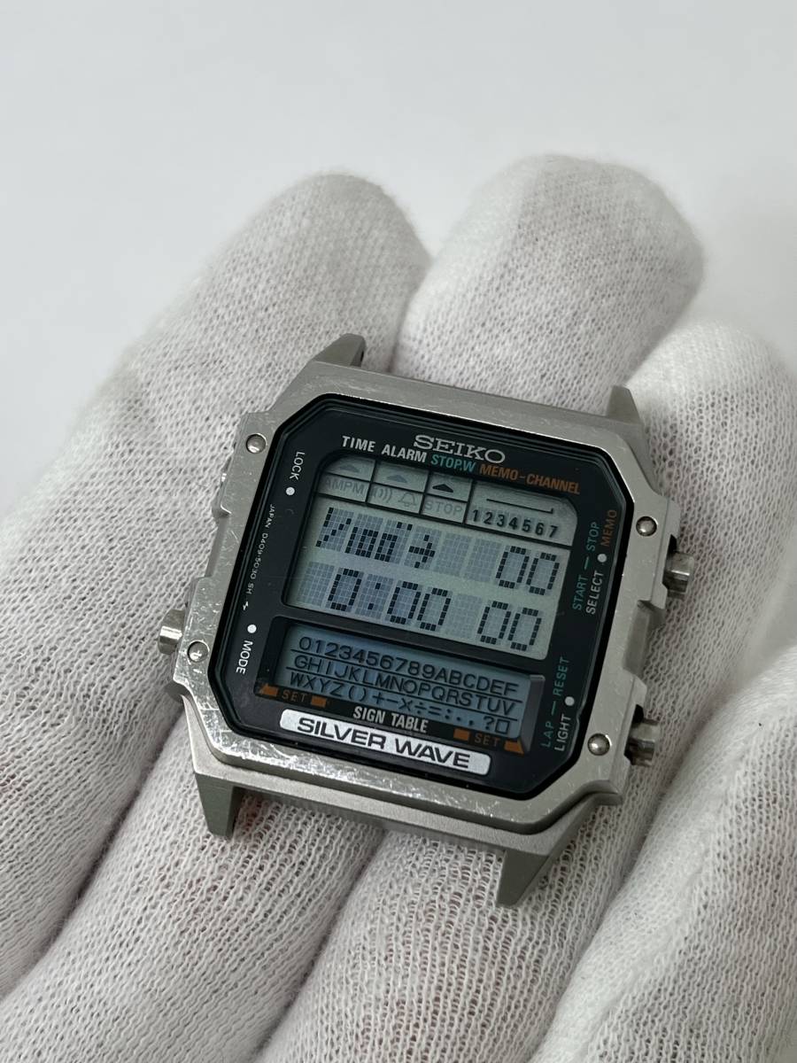M607】貴重品 SEIKO D409-5030 SILVER WAVE シルバーウェーブ デジタル