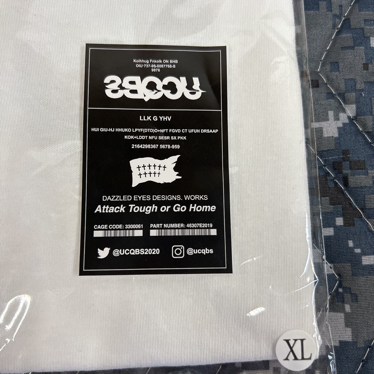 《未開封》UCQBS Tシャツ Eleven Kill Count XL 白 背骨の画像2