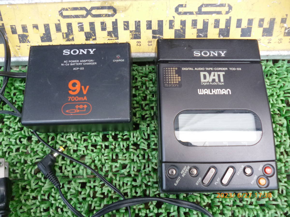 ☆ SONY ソニー DAT ウォークマン TCD-D3 ACアダプター ACP-D3 DAT